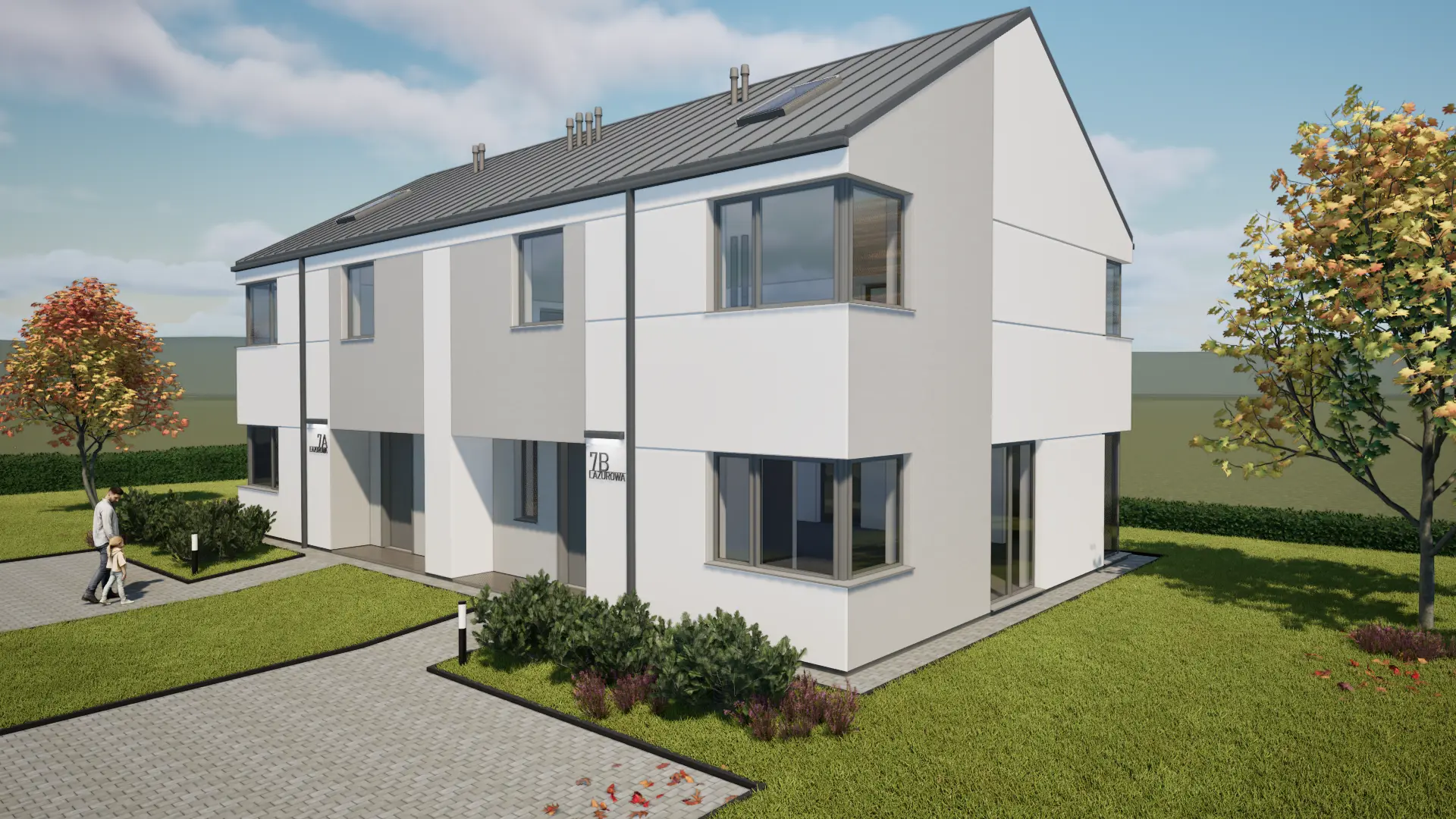 Nowoczesna architektura domów Lazurowa Oaza